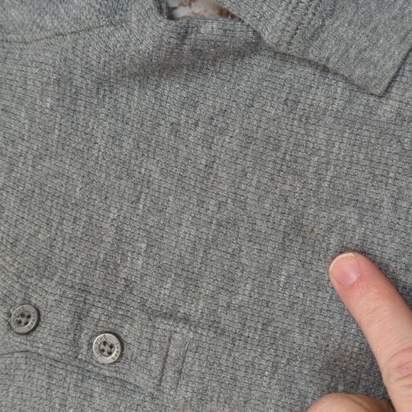 Jumping Beans Gray Henley Bodysuit 12M - Picture 5 of 6